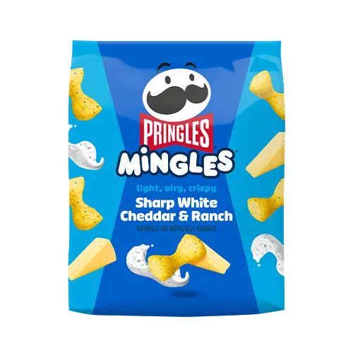PRINGLES MINGLES WHITE CHEDDAR RANCH 6CT