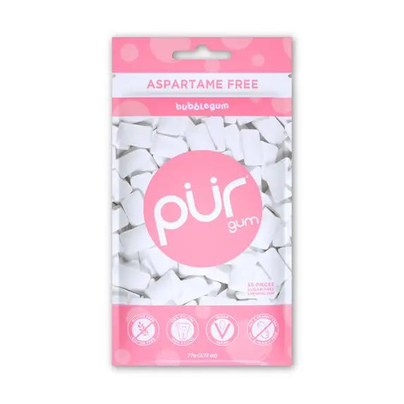 Pur Gum Bags Bubblegum 12CT - Chase Cash & Carry