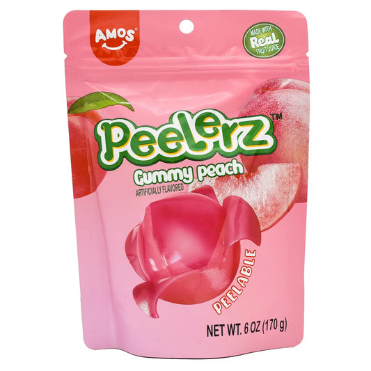 Peg Peelerz Gummy Peach 6/6OZ - Chase Cash & Carry