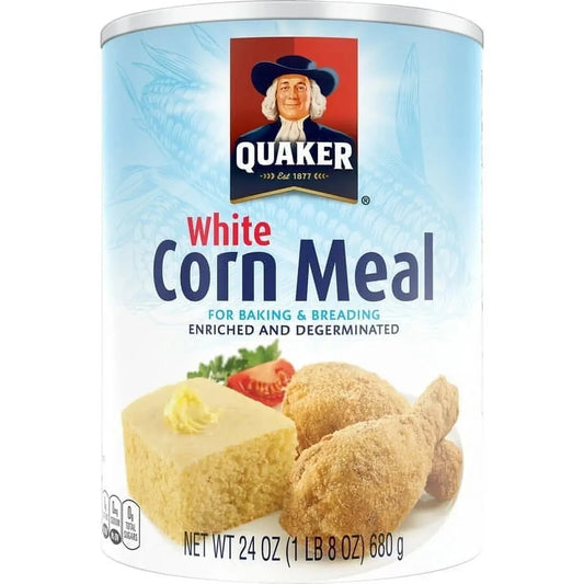 QUAK WHITE CORNMEAL 24OZ