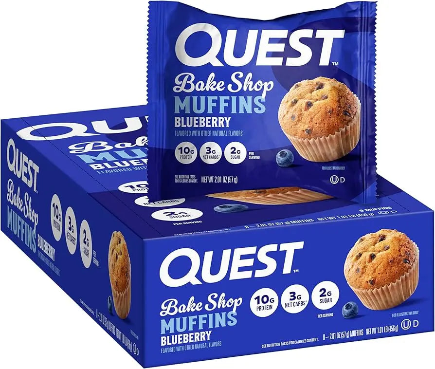 QUEST BLUEBERRY MUFFIN 8 CT