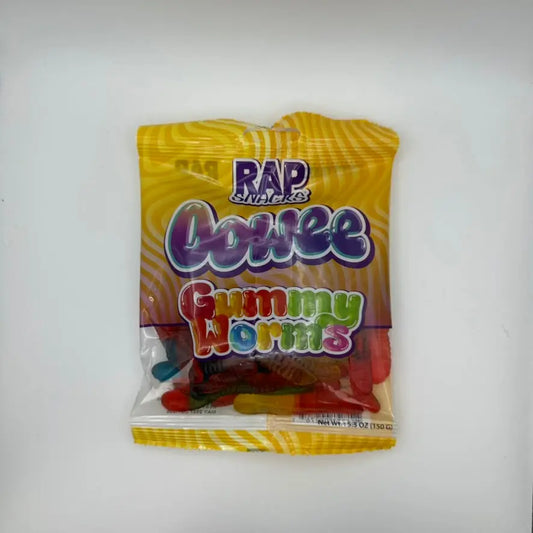 RAP SNACKS CANDY Gummy Worms 12/5OZ