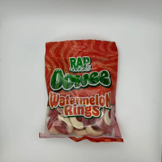 RAP SNACKS CANDY Watermelon Rings 12/5OZ