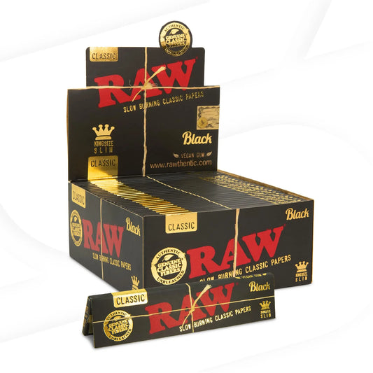 RAW PAPER BLACK KING SIZE SLIM 50 CT