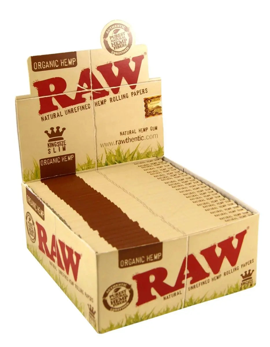RAW PAPER KING SIZE ORGANIC SLIM 50 CT