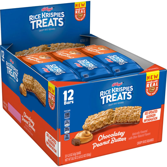 RICE KRISPY TREATS CHOCOLATE PB 12CT