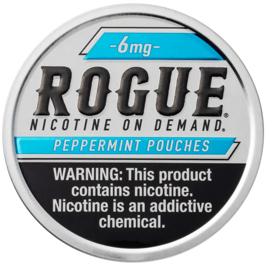 ROGUE NICOTINE PEPPERMINT POUCHES 6MG 5CT
