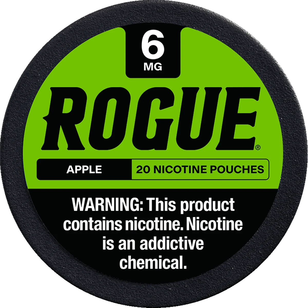 ROGUE NICOTINE PP$3.99 APPLE POUCHES 6MG 5CT