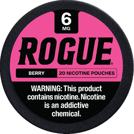 ROGUE NICOTINE PP$3.99 BERRY POUCHES 6MG 5CT