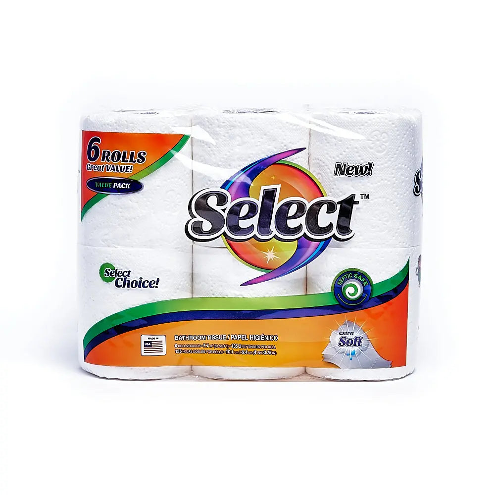 SELECT TOILET TISSUE 8/6 ROLL