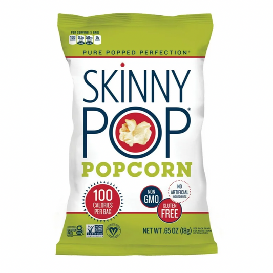SKINNY POPCORN SNACK BAGS .65OZ/28CT