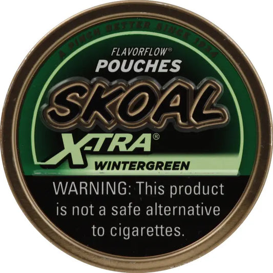 SKOAL X-TRA POUCH WNTRGRN 5 CT
