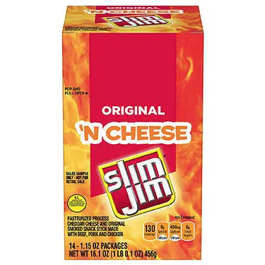 SLIM JIM BIG BOSS ORIGINAL N'CHEESE 18 CT  