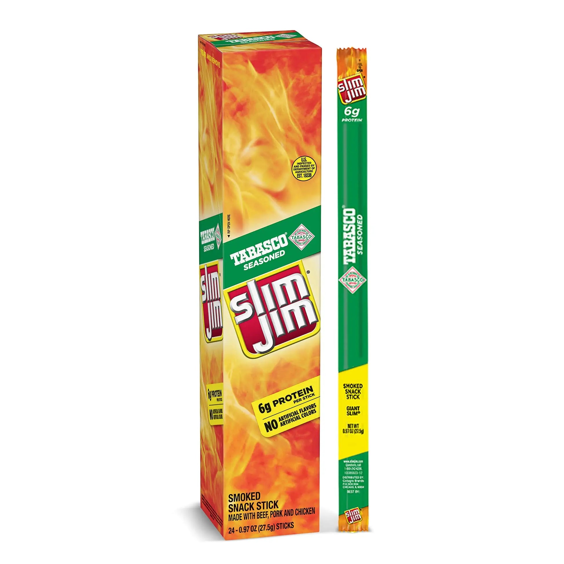 SLIM JIM GIANT TABASCO 24CT  