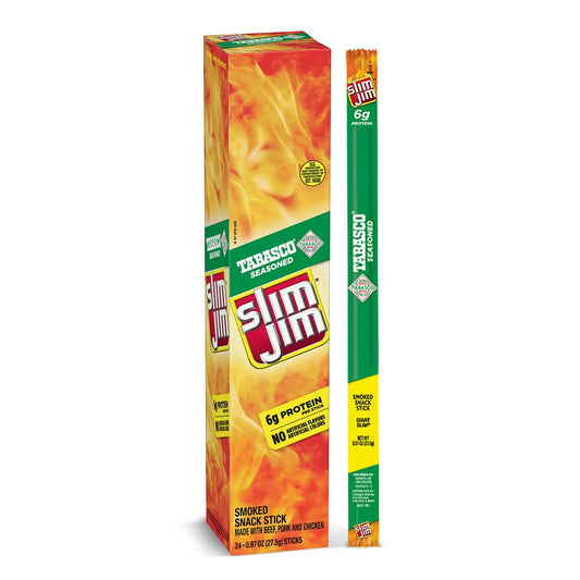 SLIM JIM GIANT TABASCO 24CT  
