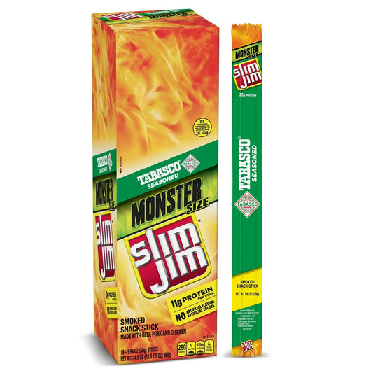 SLIM JIM MONSTER TABASCO 18 CT