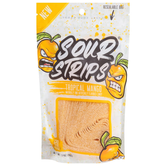 SOUR STRIPS TROPICAL MANGO 12CT
