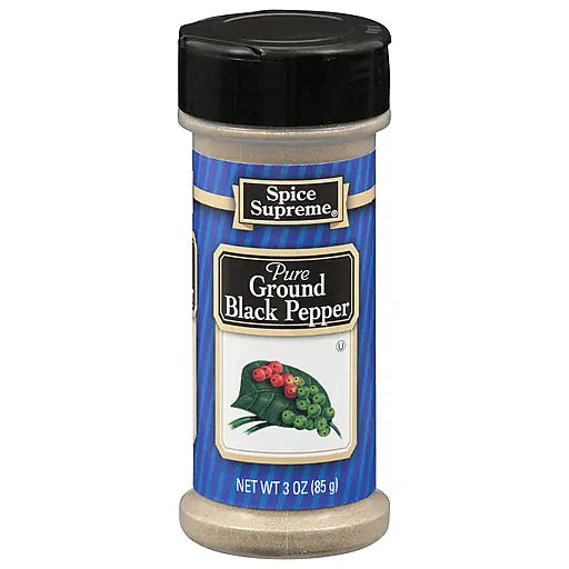 SPICE S. GROUND BLACK PEPPER 3OZ/6CT