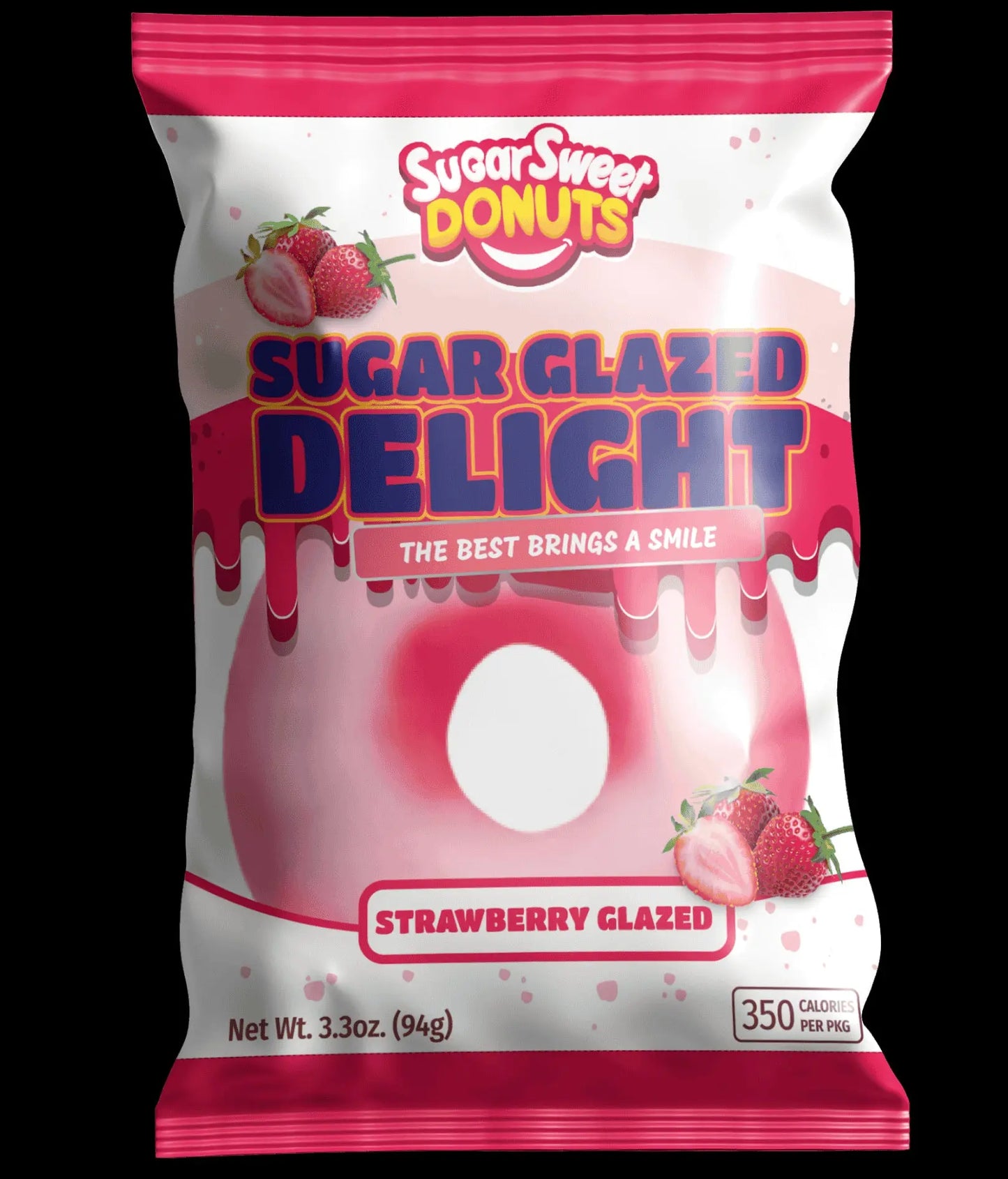 SUGAR SWEET DONUT STRAWBERRY 8CT