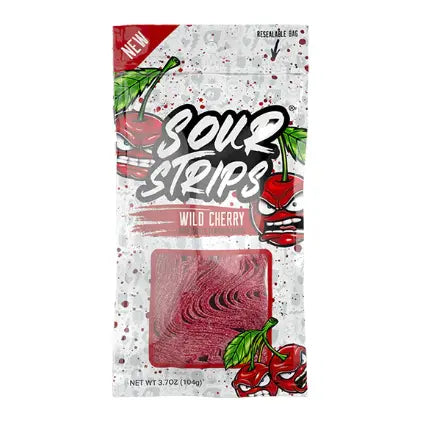 SOUR STRIPS WILD CHERRY 12CT  