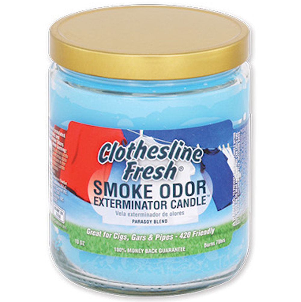 SMOKE ODOR JAR CANDLE Clothesline Fresh 1CT