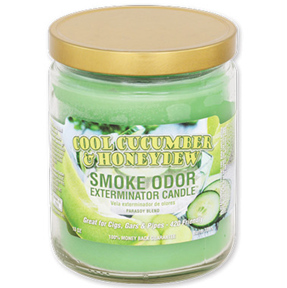 SMOKE ODOR JAR CANDLE Cool Cucumber & Honeydew 1CT