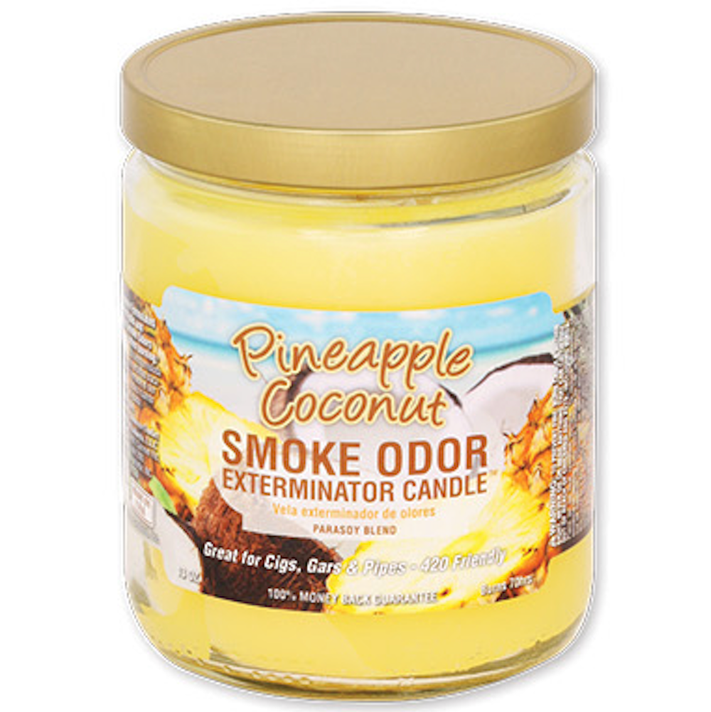 SMOKE ODOR JAR CANDLE Pineapple Coconut 1CT