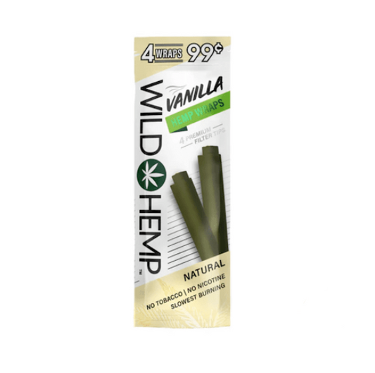 WILD HEMP WRAPS 4 FOR 99 VANILLA 80CT