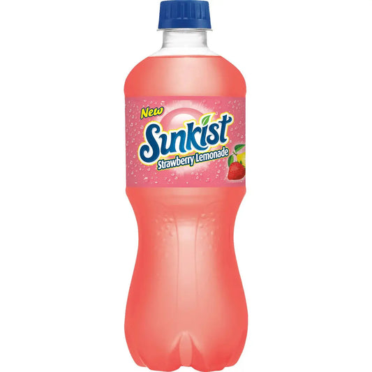 Sunkist Strawberry Lemonade 20 Oz 24 CT