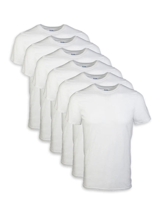 T-SHIRT 6CT INDIVIDUALLY WRAPPED WHITE