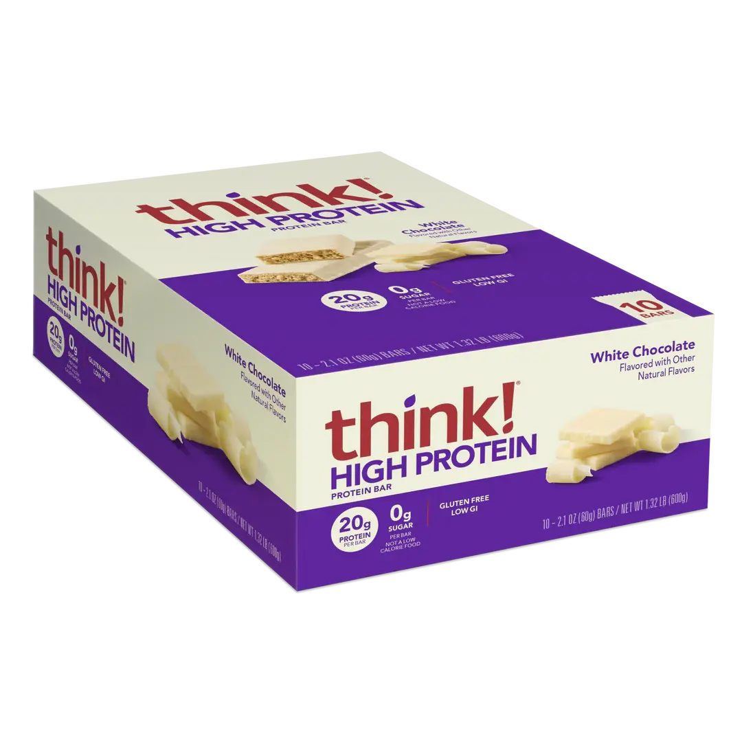 THINK THIN WHITE CHOCOLATE BAR CREAMY PB