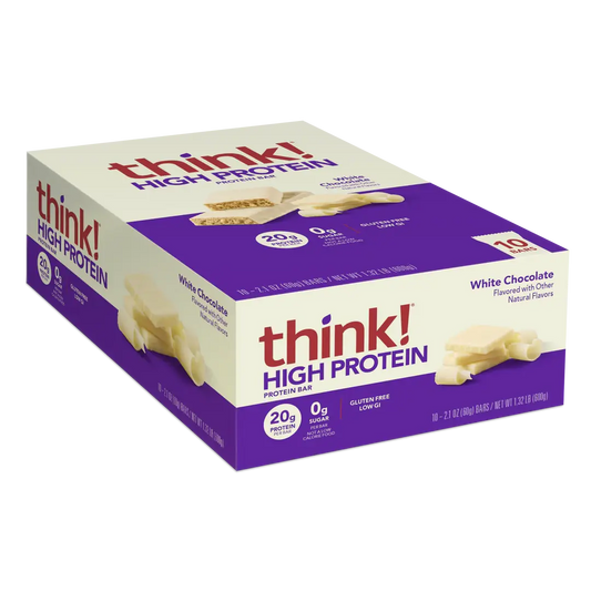 THINK THIN WHITE CHOCOLATE BAR CREAMY PB