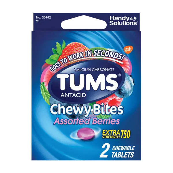 TUMS CHEWY ASSORTED BERRIES 20/2CT
