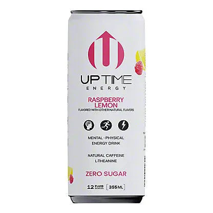 UPTIME ENERGY DRINK Raspberry Lemon 12OZ/12CT