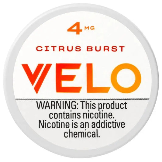 VELO CITRUS BURST 4MG NICOTINE POUCHES 5CT