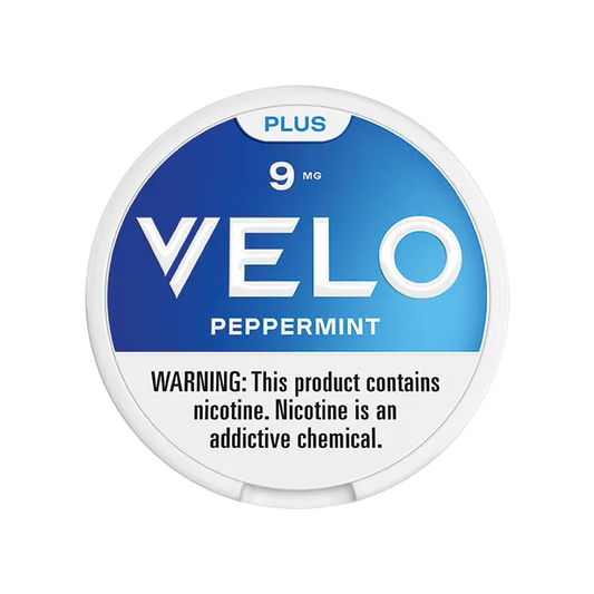 VELO PLUS PEPPERMINT 9MG NICOTINE POUCHES 5CT
