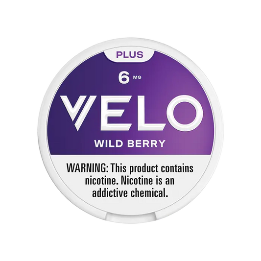 VELO PLUS WILD BERRY 6MG NICOTINE POUCHES 5CT