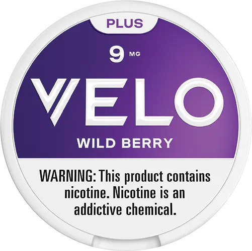 VELO PLUS WILD BERRY 9MG NICOTINE POUCHES 5CT