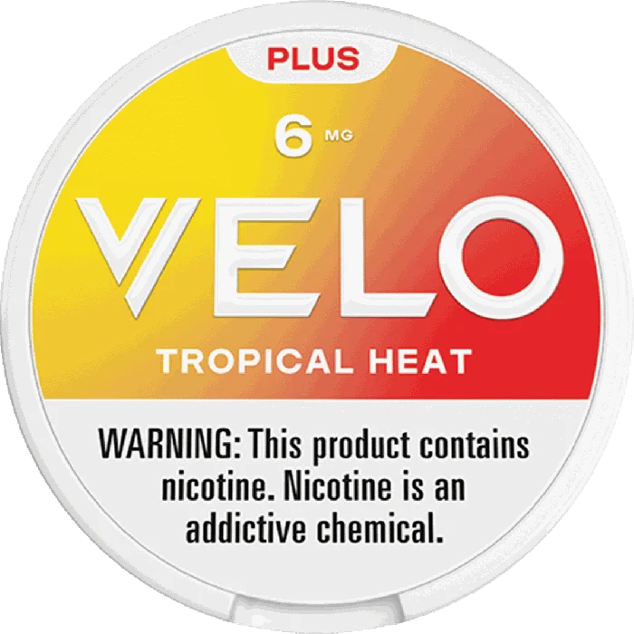 VELO PLUS 6MG TROPICAL HEAT POUCHES 5CT
