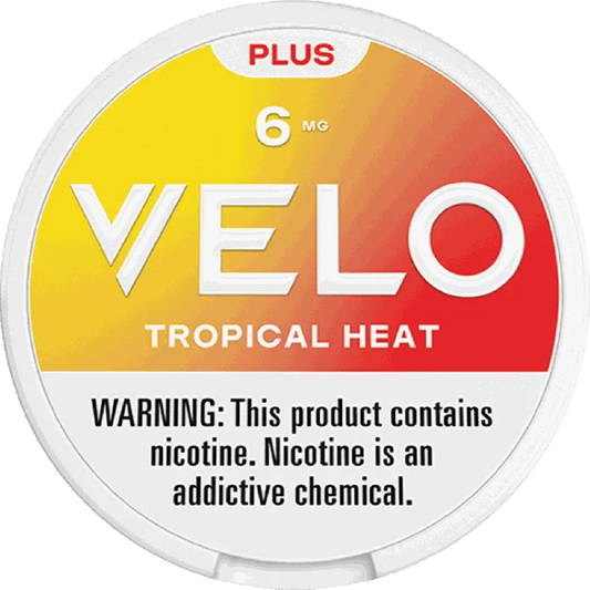 VELO PLUS 6MG TROPICAL HEAT POUCHES 5CT