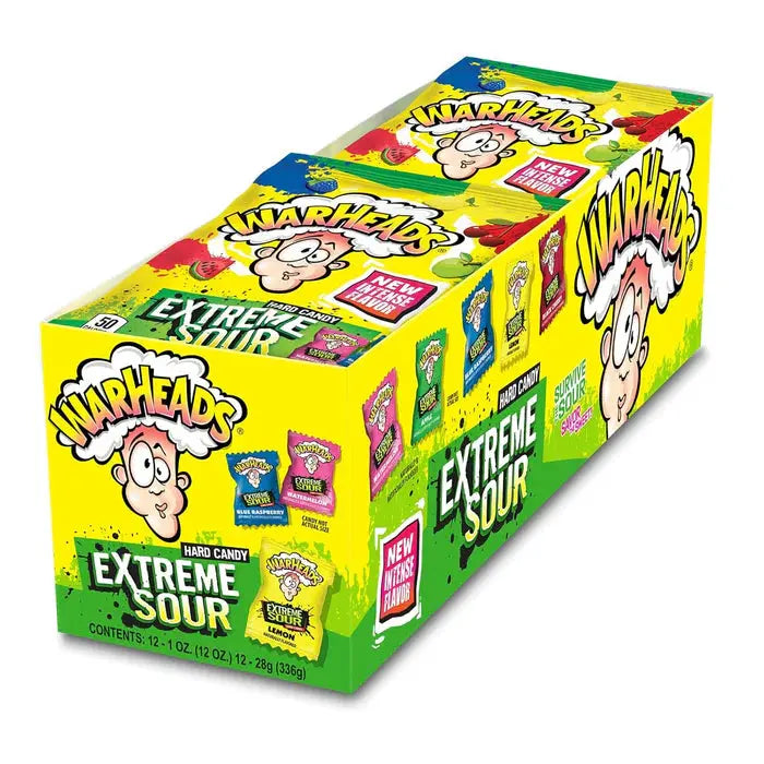 WARHEADS EXTREME SOUR HARD CANDY 12CT