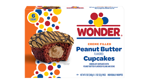 WONDER PEANUT BUTTER CUPCAKES 6CT