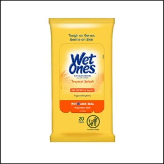 WET ONES ANTIBACTERIAL TROPICAL 10CT