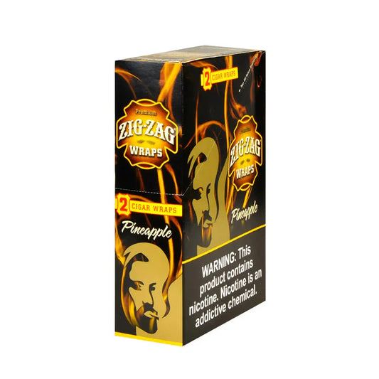 ZIG ZAG BLUNT WRAP PINEAPPLE 25/2 PK - Chase Cash & Carry