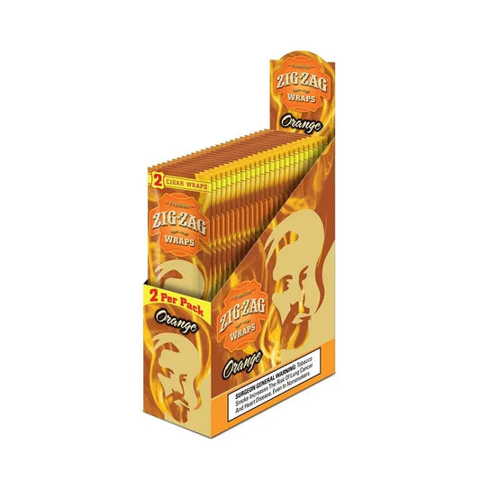 ZIG ZAG BLUNT WRAP FRENCH ORANGE 25/2 PK