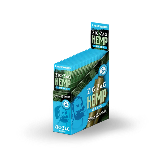 ZIG ZAG HEMP WRAP BLUE DREAM 25CT 2FOR99