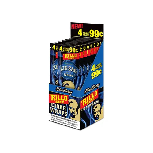 ZIG ZAG RILLOS 4PK BLUEBERRY 15CT