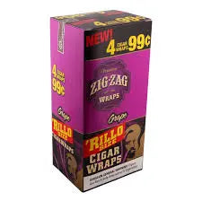 ZIG ZAG RILLOS 4PK GRAPE 15CT