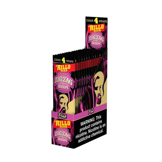 ZIG ZAG RILLO PP $1.29 PINK 4PK