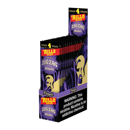 ZIG ZAG RILLO PP $1.29 PURPLE 4PK